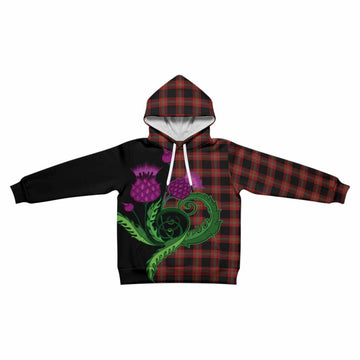 Perry Tartan Kid Hoodie Traditional Scottish Thistle