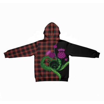 Perry Tartan Kid Hoodie Traditional Scottish Thistle