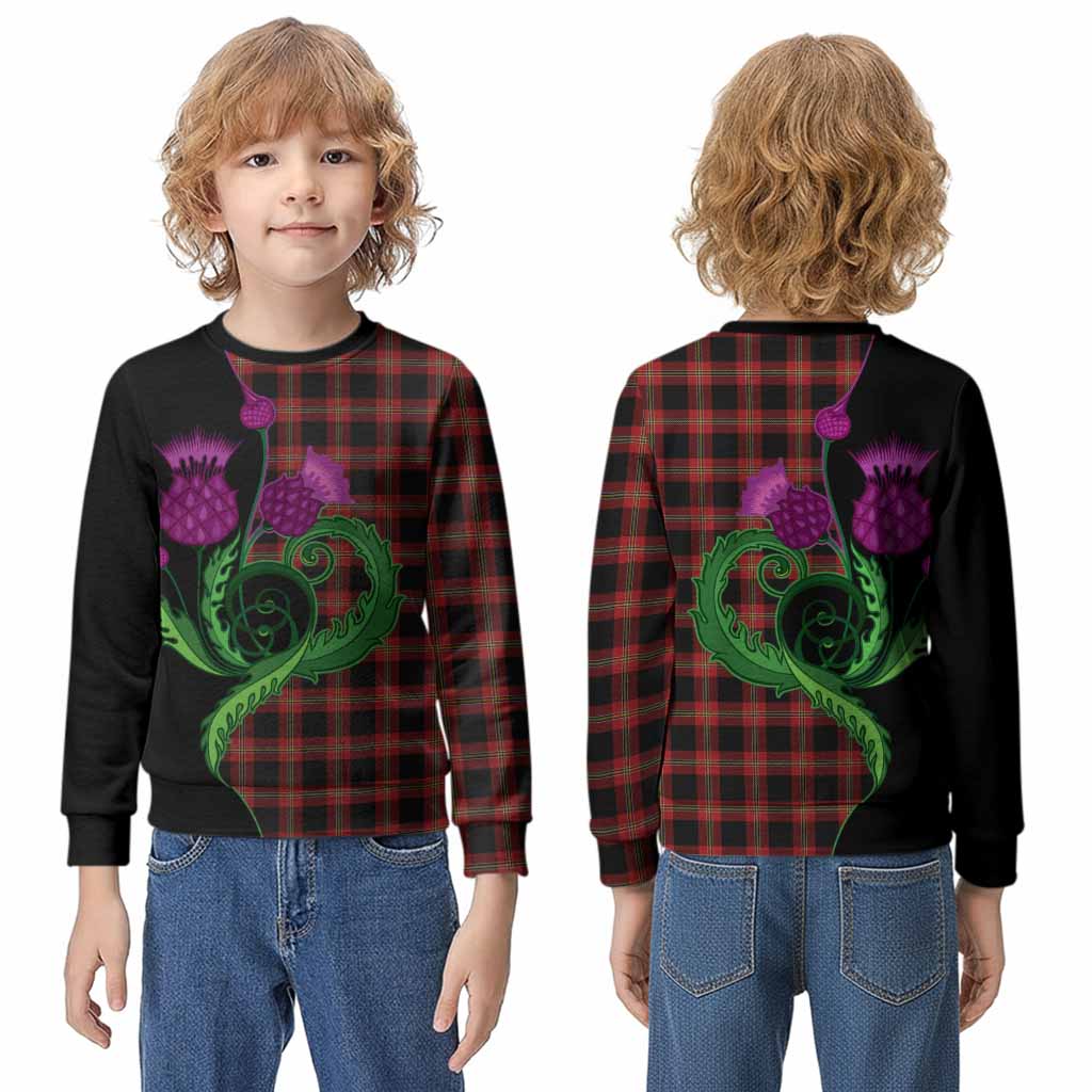 Perry Tartan Kid Knitted Sweatshirt Traditional Scottish Thistle