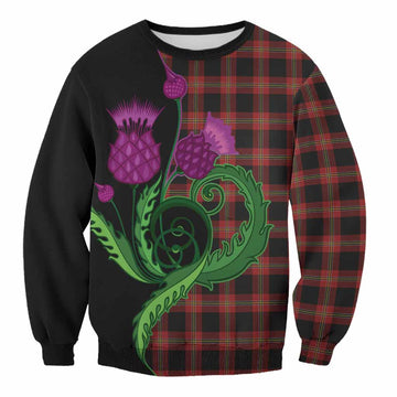 Perry Tartan Sweatshirt Traditional Scottish Thistle