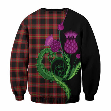 Perry Tartan Sweatshirt Traditional Scottish Thistle