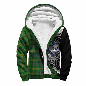 Tartan Vibes Clothing Petty Irish Clan Sherpa Hoodie Celtic Circle Style