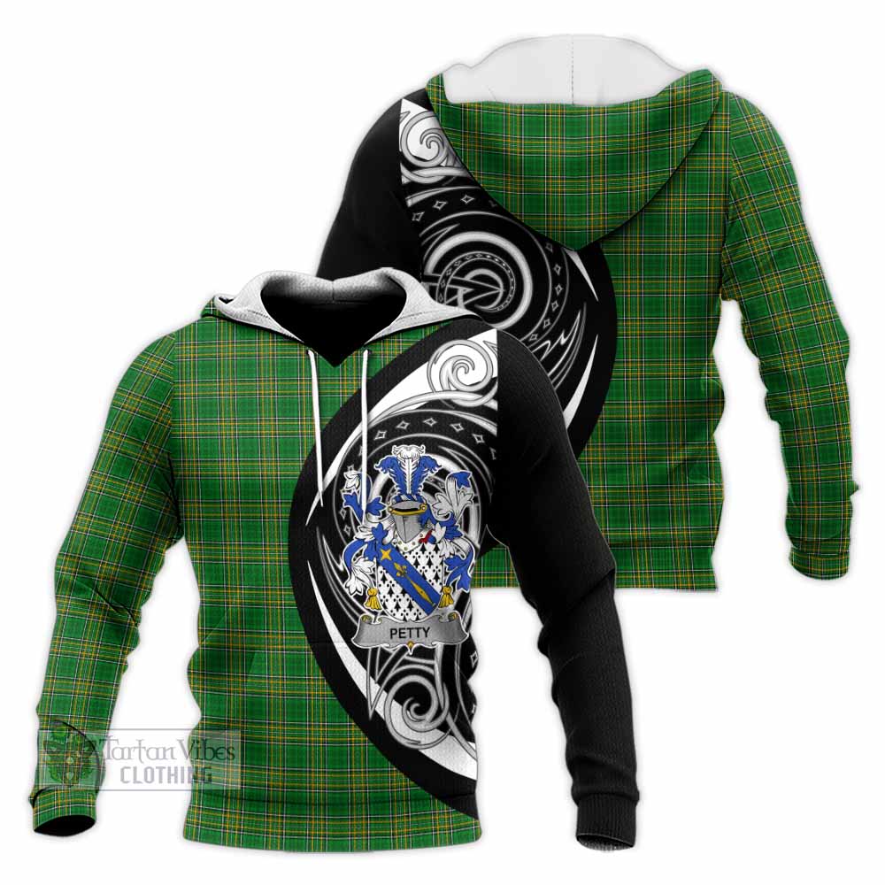 Petty Irish Clan Knitted Hoodie Celtic Circle Style - Tartan Vibes Clothing