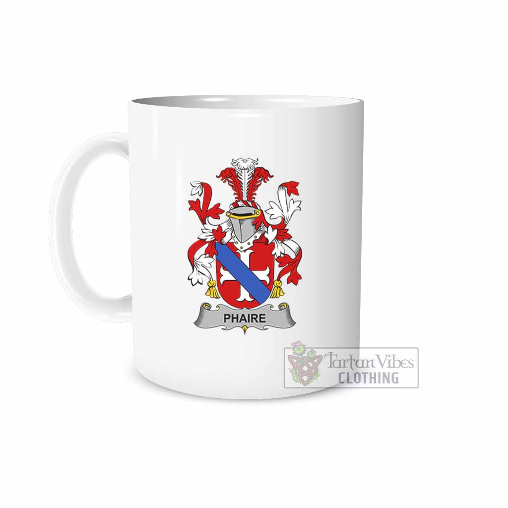 Phaire Irish Clan Coat of Arms Ceramic Mug White - 2D-tartanvibesclothing