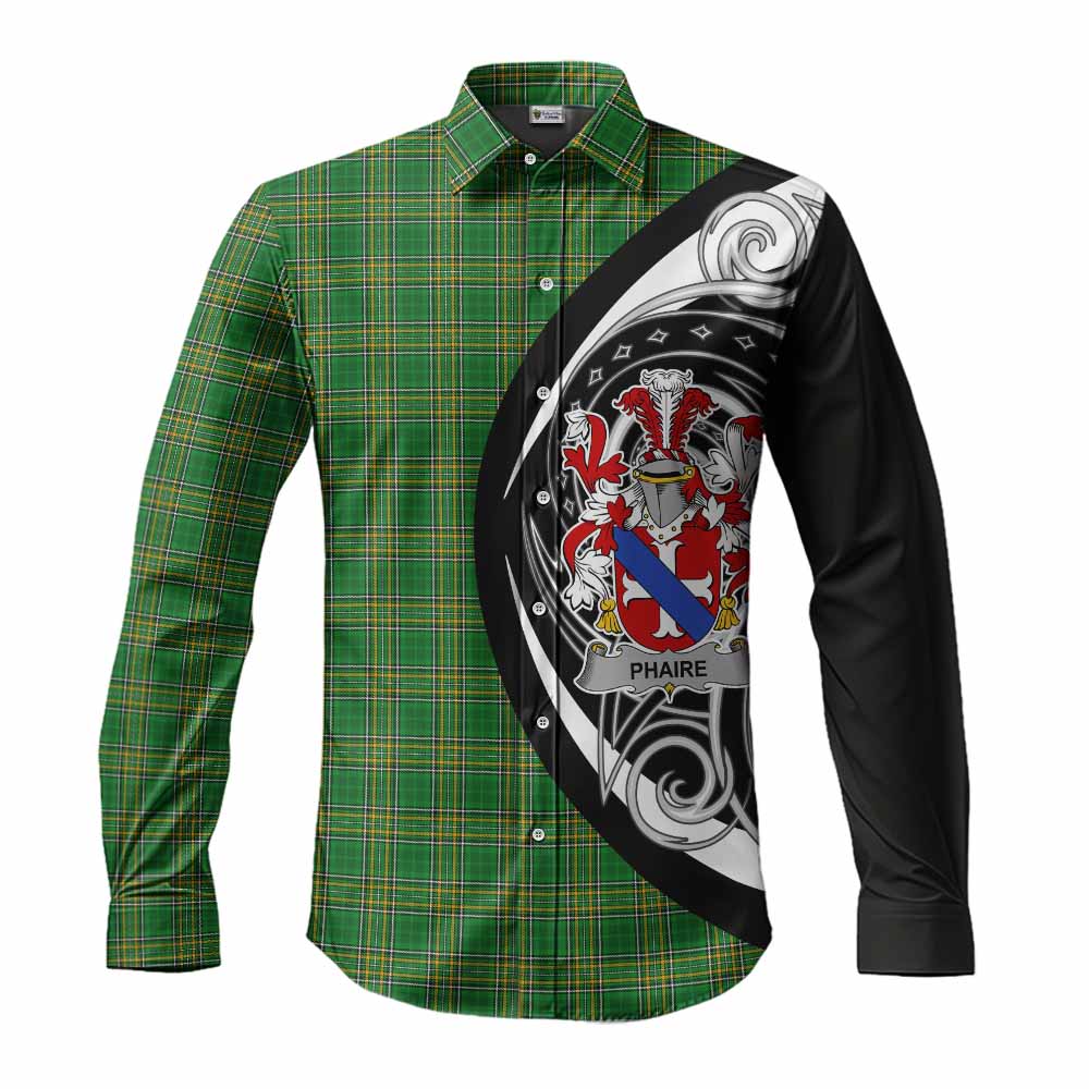Phaire Irish Clan Long Sleeve Button Shirt Celtic Circle Style Men's Shirt S - Tartan Vibes Clothing