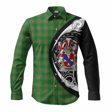 Phaire Irish Clan Long Sleeve Button Shirt Celtic Circle Style Men's Shirt S - Tartan Vibes Clothing