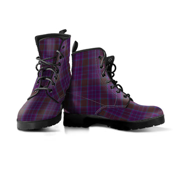 Phillips Tartan Leather Boots Men' Boots - Tartan Vibes Clothing