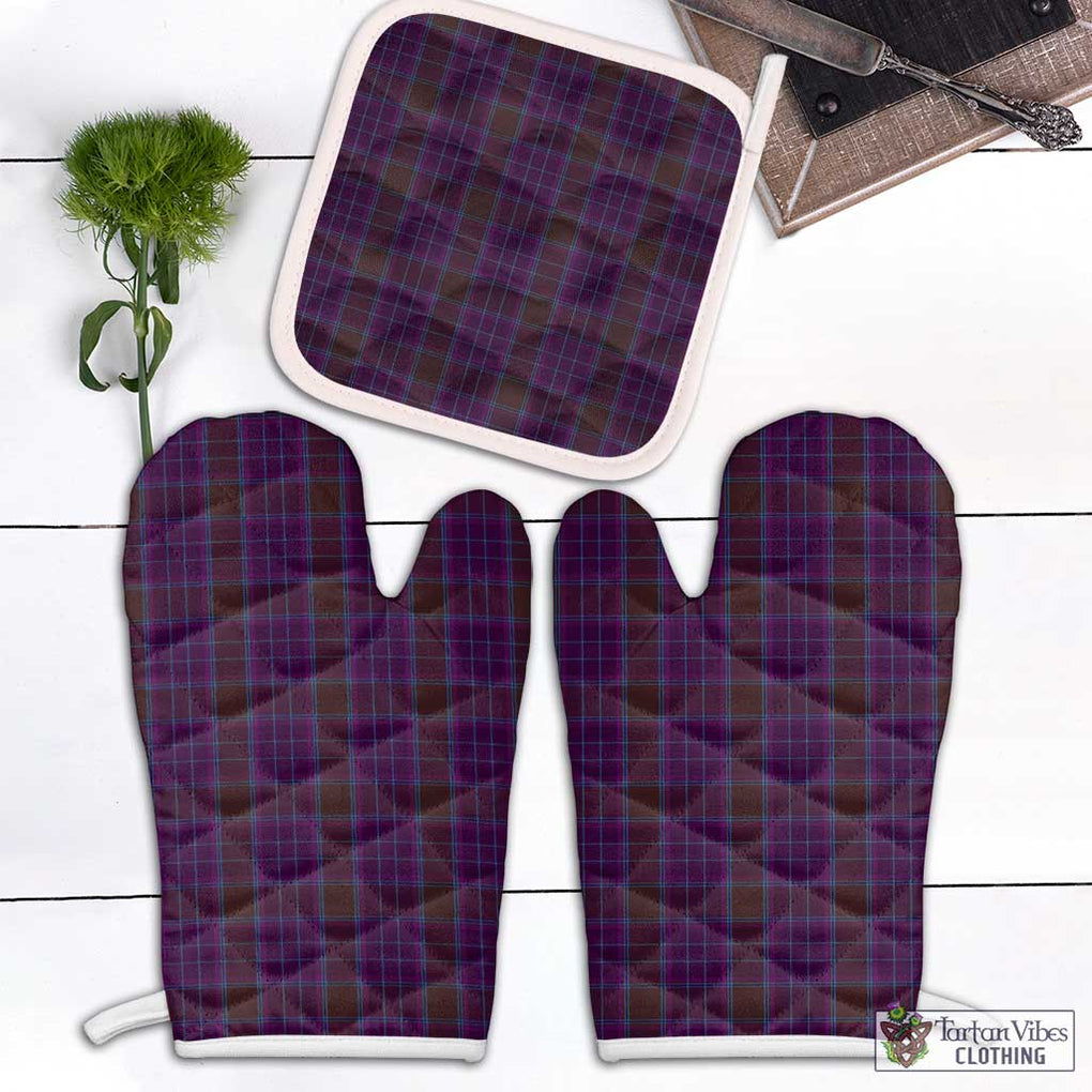 Phillips Tartan Combo Oven Mitt & Pot-Holder Combo 2 Oven Mitt & 1 Pot-Holder Black - Tartan Vibes Clothing