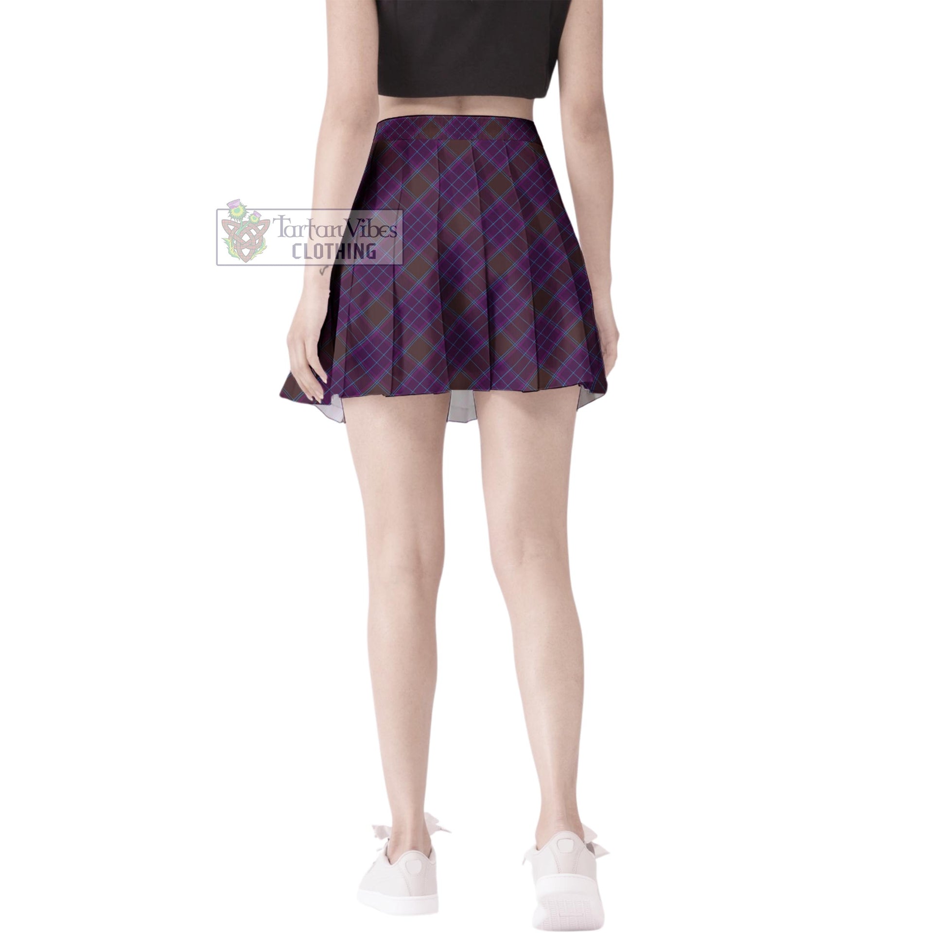 Phillips Tartan Women's Plated Mini Skirt Cross Style - Tartan Vibes Clothing