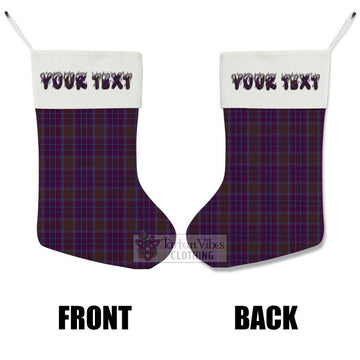 Phillips Tartan Christmas Stocking with Personalized Text
