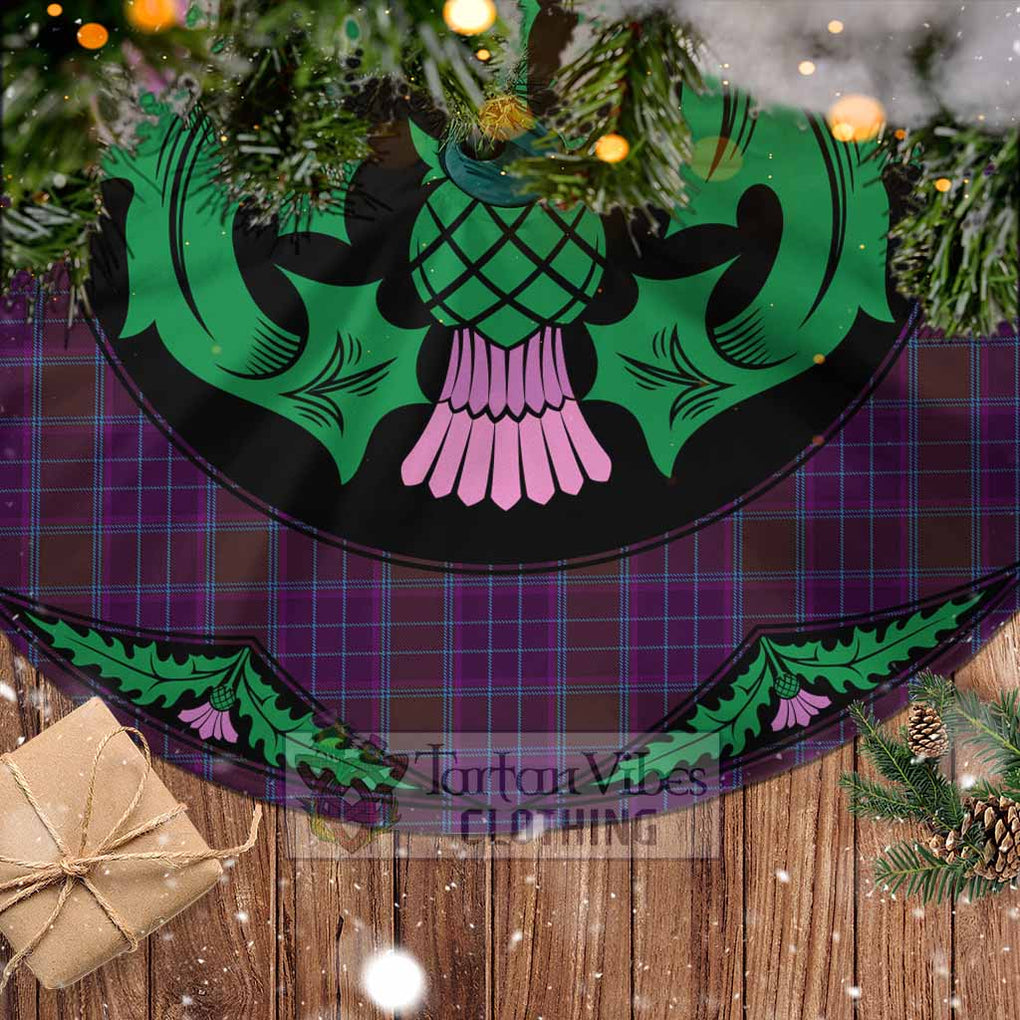 Tartan Vibes Clothing Phillips Tartan Christmas Tree Skirt Scottish Thistle Style
