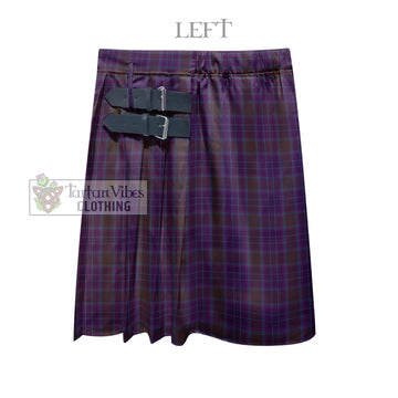 Phillips Tartan Men's Pleated Skirt - Fashion Casual Retro Scottish Kilt Style