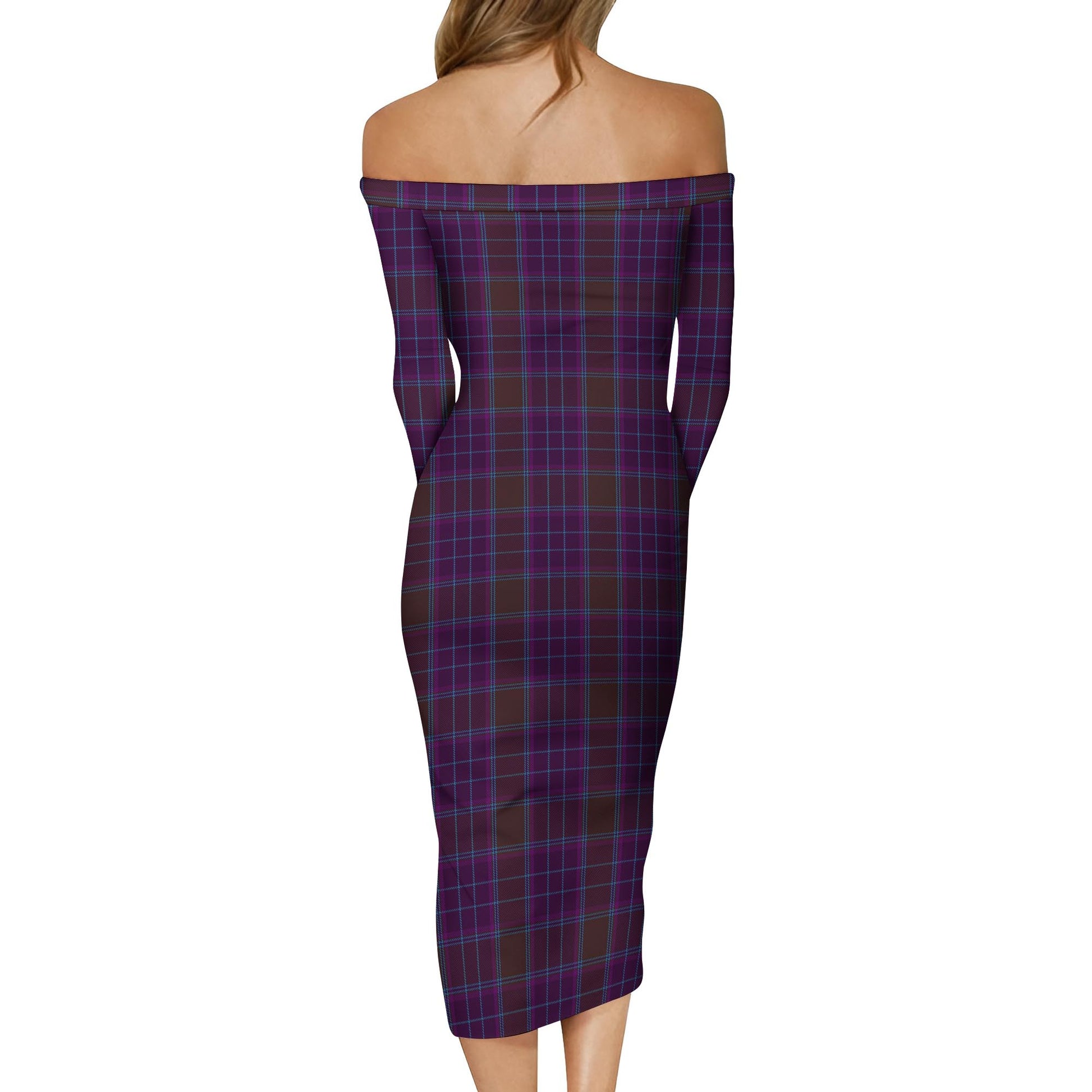 Phillips Tartan Off Shoulder Lady Dress - Tartan Vibes Clothing