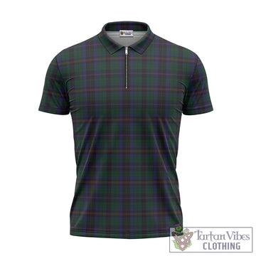Tartan Vibes Clothing Phillips of Wales Tartan Zipper Polo Shirt