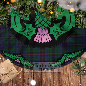 Tartan Vibes Clothing Phillips of Wales Tartan Christmas Tree Skirt Scottish Thistle Style
