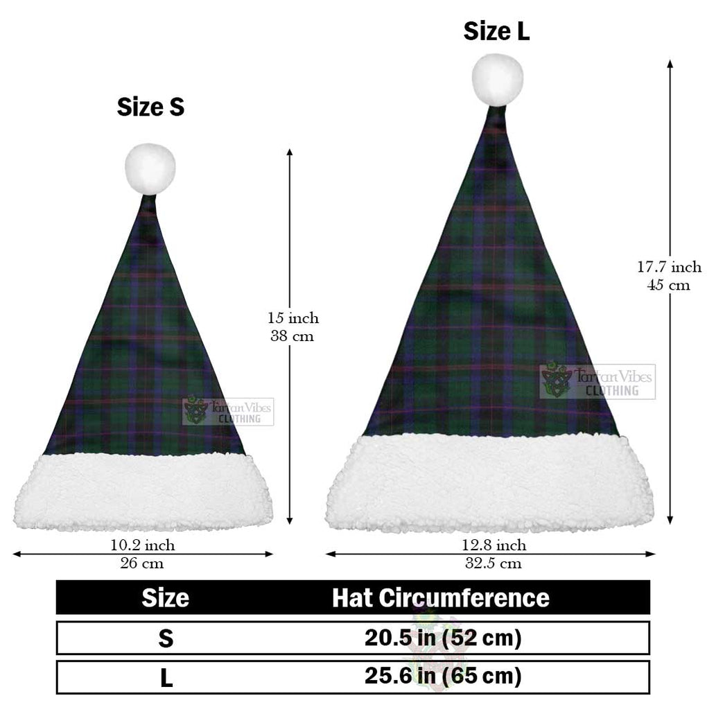 Tartan Vibes Clothing Phillips of Wales Tartan Christmas Santa Hats