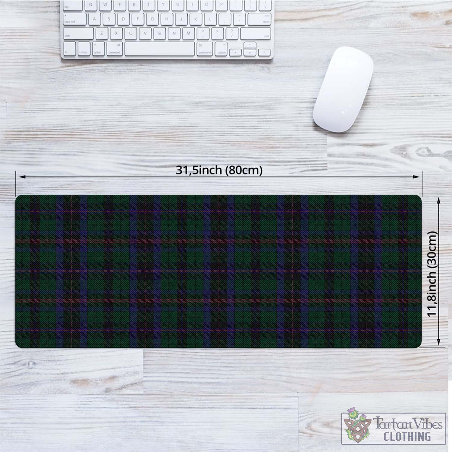 Tartan Vibes Clothing Phillips of Wales Tartan Mouse Pad