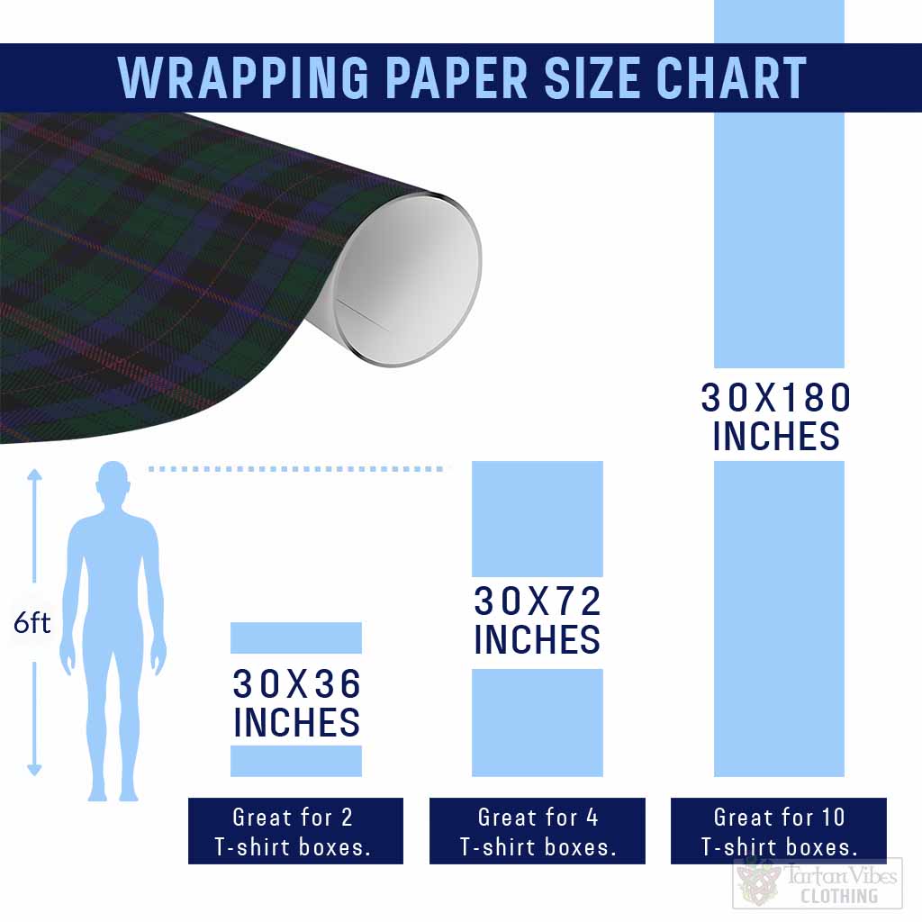 Phillips of Wales Classic Tartan Wrapping Paper, Classic Scottish Plaid Gift Wrap