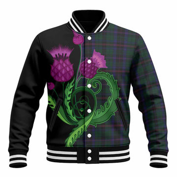 Phillips of Wales Tartan Baseball Jacket Traditional Scottish Thistle
