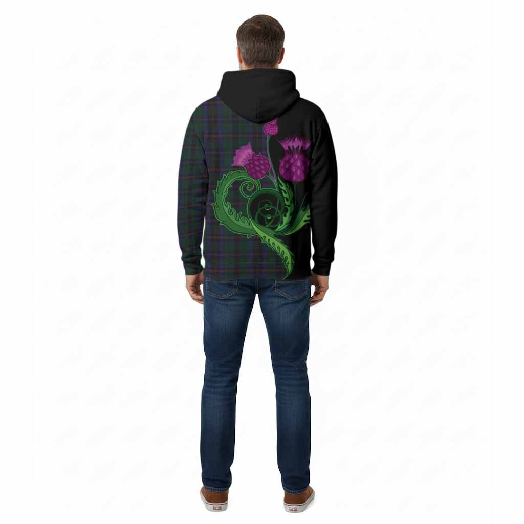 Phillips of Wales Tartan Cotton Hoodie Traditional Scottish Thistle