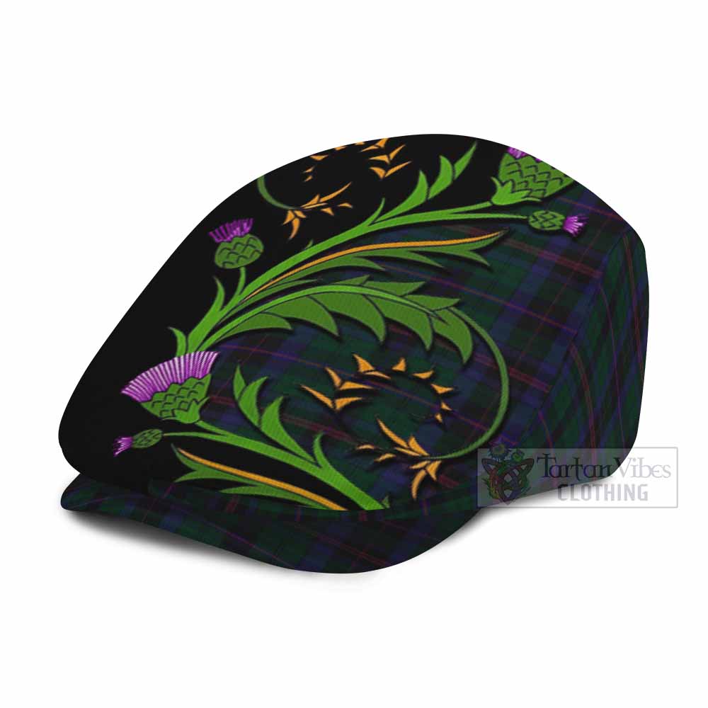 Phillips of Wales Tartan Flat Cap, Jeff Cap Scottish Thistle Pride Heritage Art