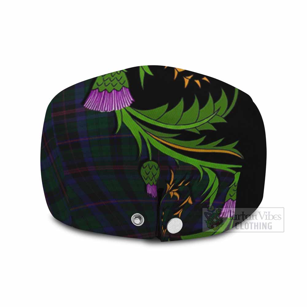 Phillips of Wales Tartan Flat Cap, Jeff Cap Scottish Thistle Pride Heritage Art
