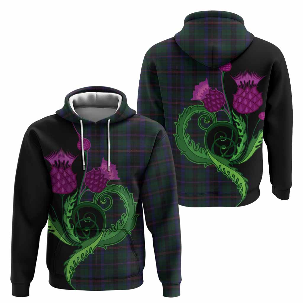 Phillips of Wales Tartan Hoodie Traditional Scottish Thistle