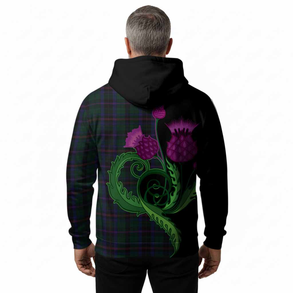 Phillips of Wales Tartan Hoodie Traditional Scottish Thistle