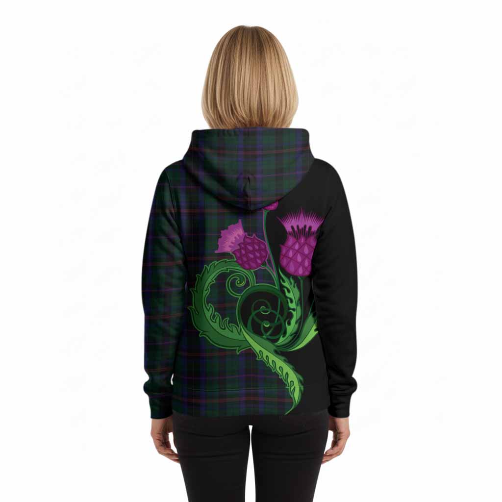 Phillips of Wales Tartan Hoodie Traditional Scottish Thistle