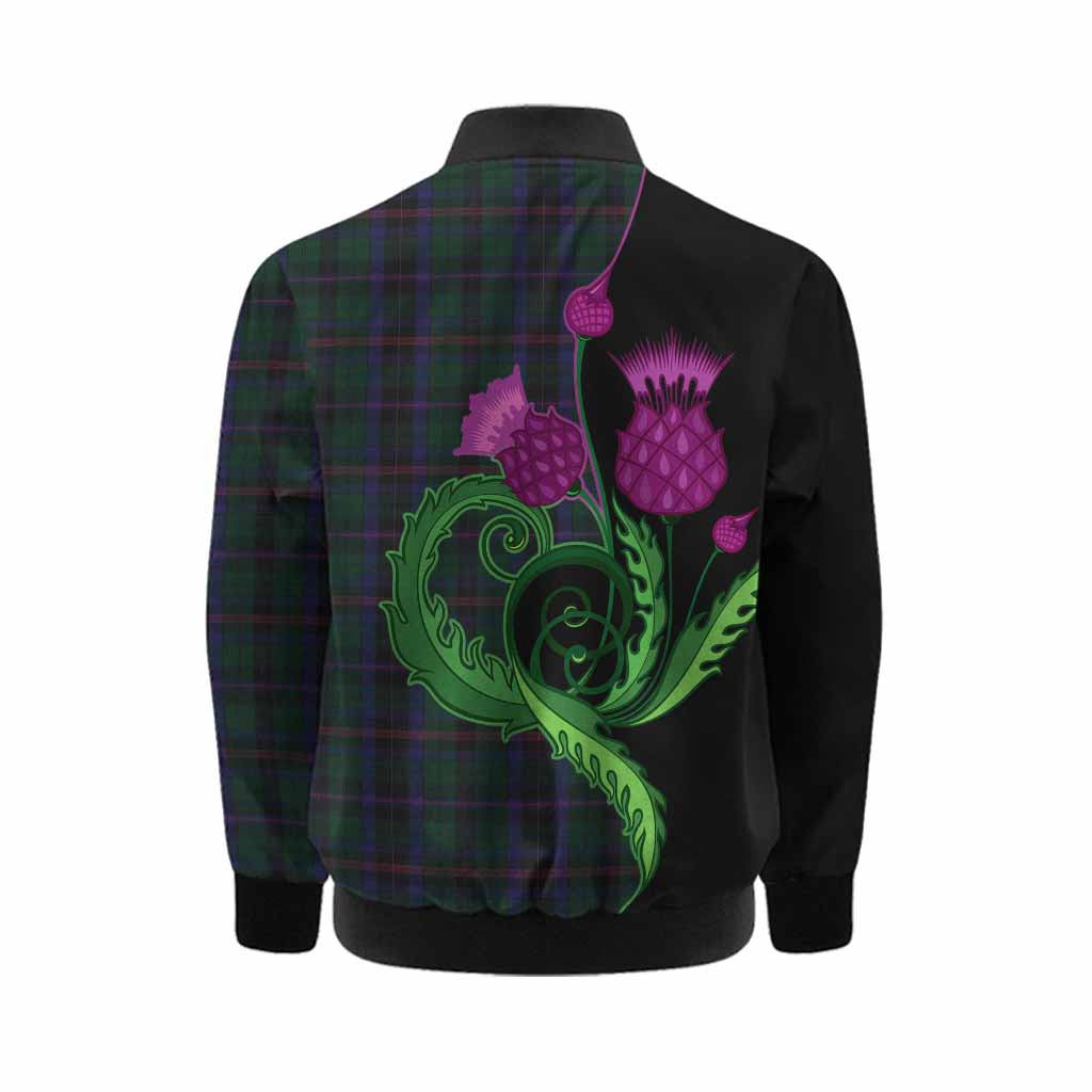 Phillips of Wales Tartan Kid Bomber Jacket Traditional Scottish Thistle