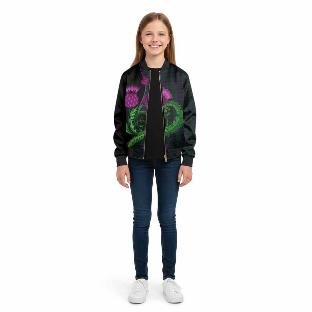 Phillips of Wales Tartan Kid Bomber Jacket Traditional Scottish Thistle