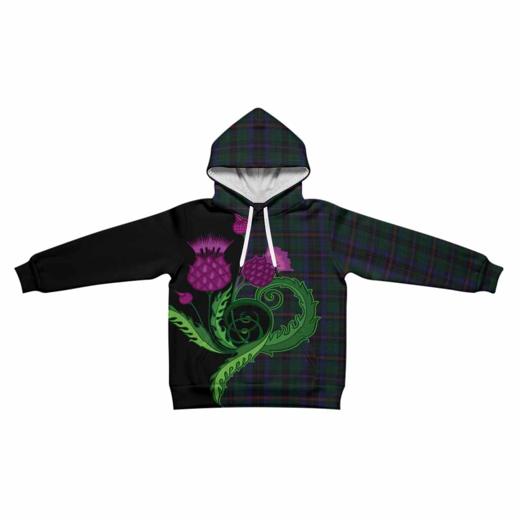 Phillips of Wales Tartan Kid Hoodie Traditional Scottish Thistle