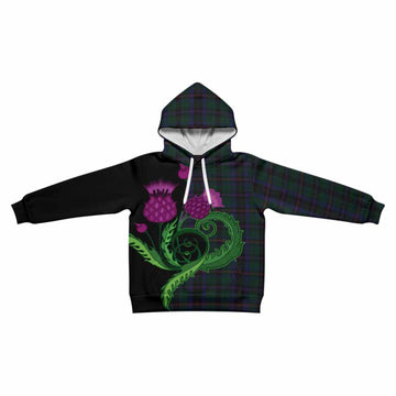 Phillips of Wales Tartan Kid Hoodie Traditional Scottish Thistle