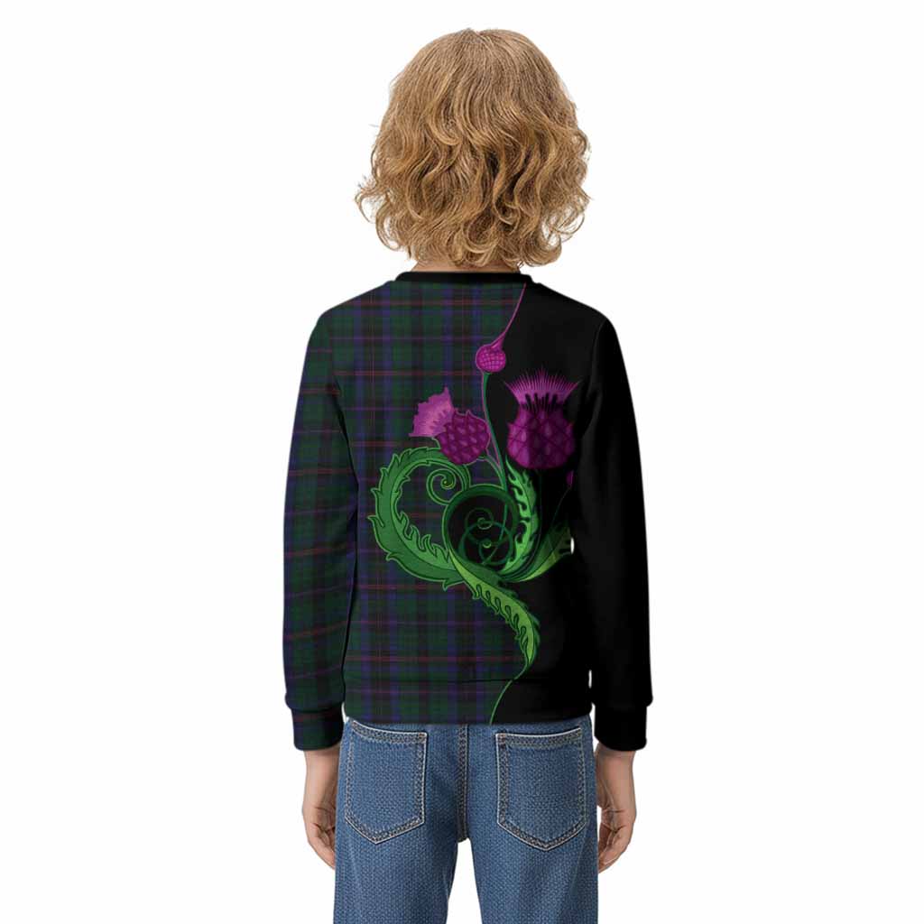 Phillips of Wales Tartan Kid Knitted Sweatshirt Traditional Scottish Thistle
