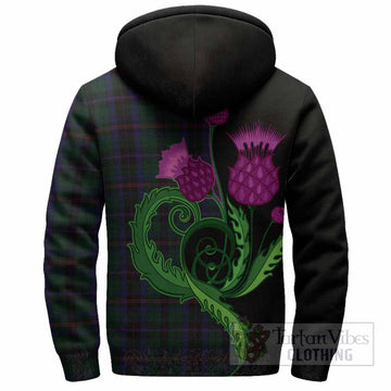 Phillips of Wales Tartan Sherpa Hoodie Traditional Scottish Thistle