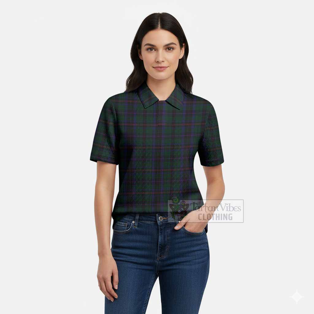 Phillips of Wales Tartan Women’s Polo Sweater Top