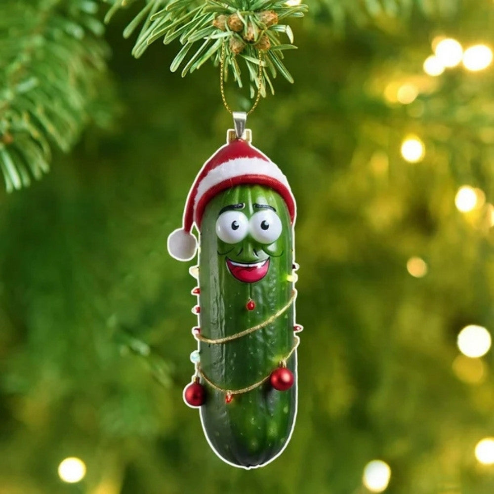  Pickle Rick Funny Ornament