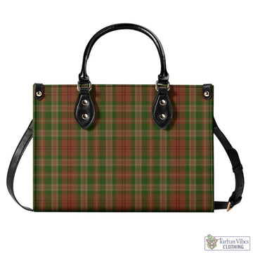 Pierce Tartan Luxury Leather Handbags L - Tartan Vibes Clothing