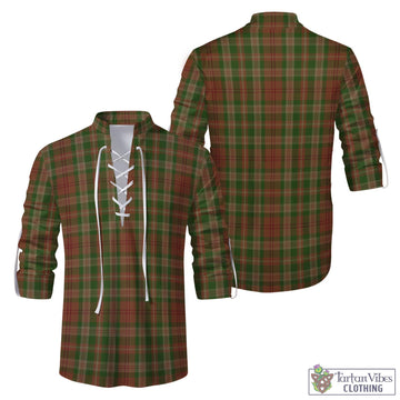 Pierce Tartan Men's Scottish Traditional Jacobite Ghillie Kilt Shirt