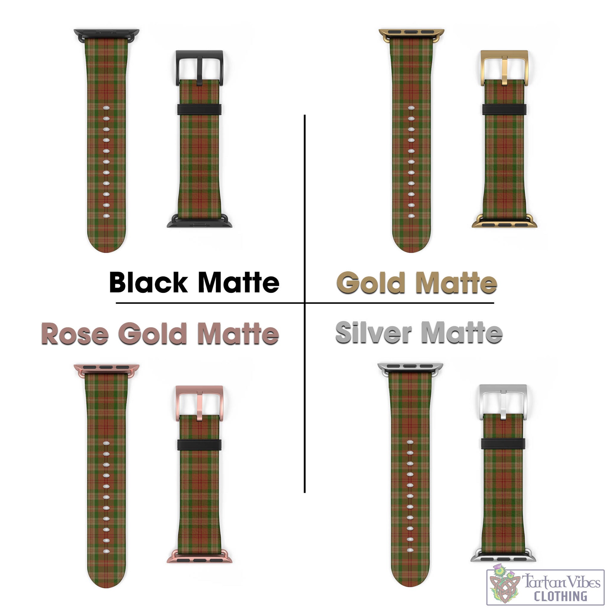 Pierce Tartan Watch Band 42 - 45 mm - Tartan Vibes Clothing