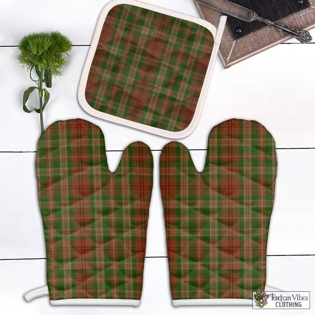 Pierce Tartan Combo Oven Mitt & Pot-Holder Combo 2 Oven Mitt & 1 Pot-Holder Black - Tartan Vibes Clothing
