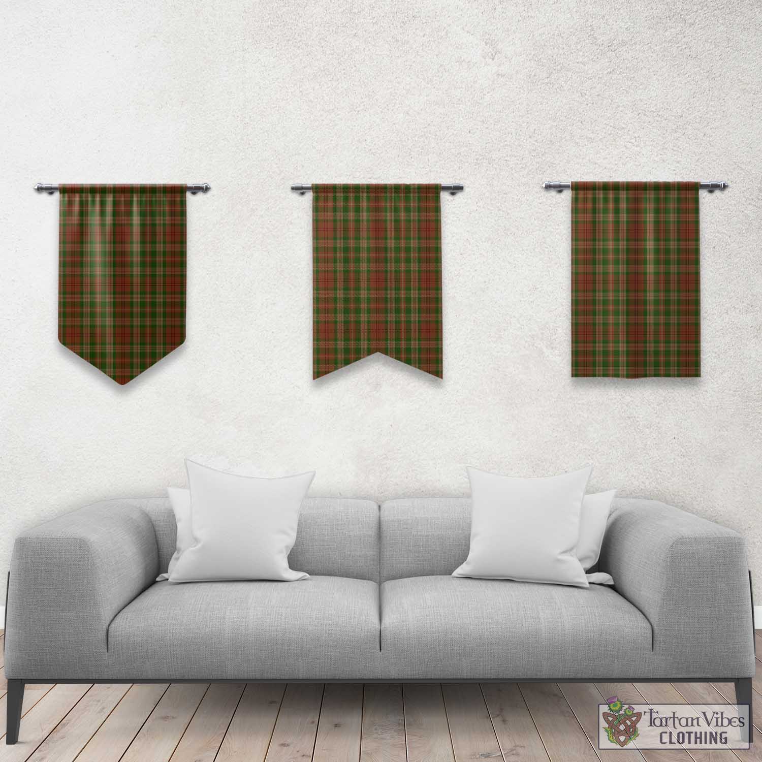 Pierce Tartan Gonfalon, Tartan Banner Rectangle - Tartan Vibes Clothing