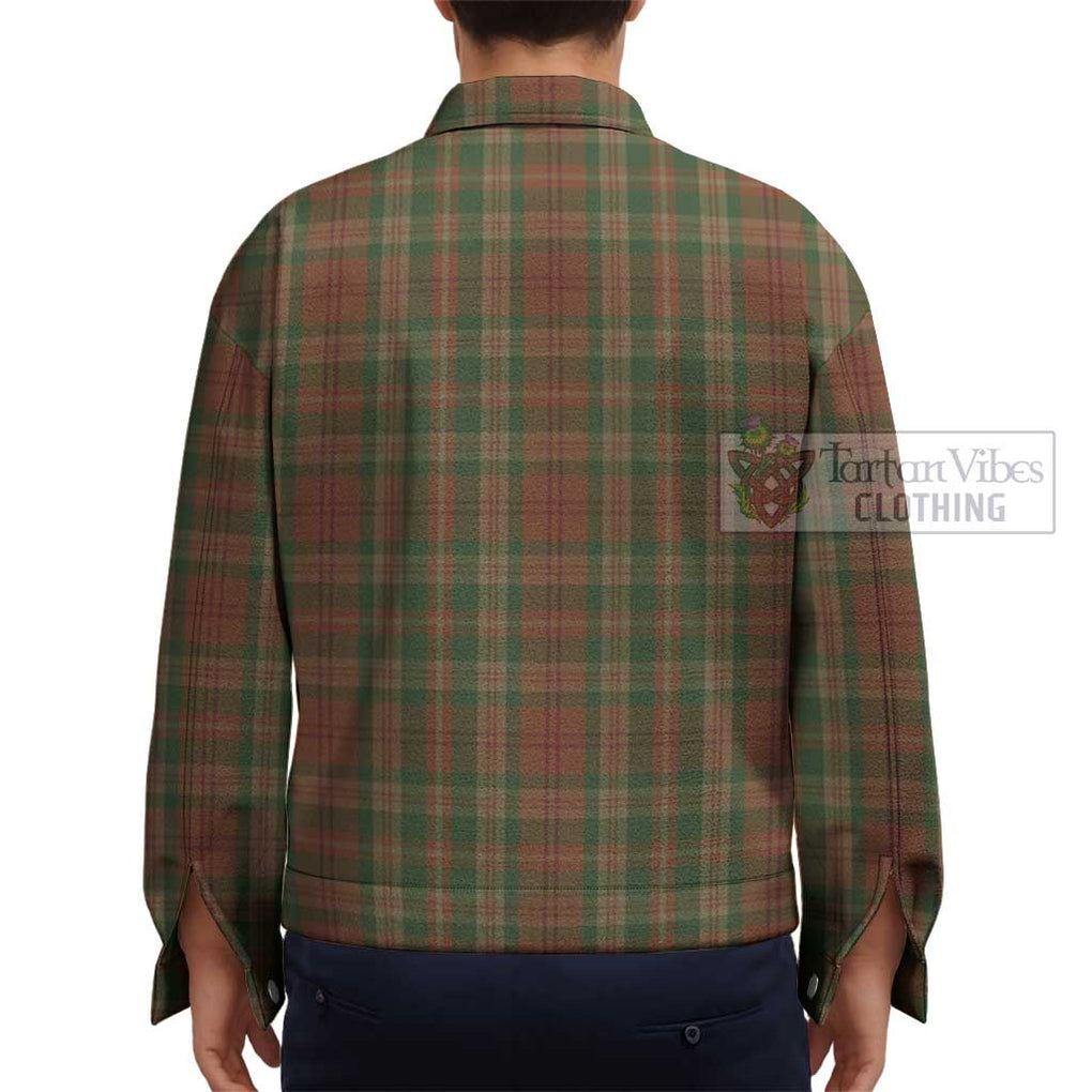 Pierce Tartan Unisex Lapel Cotton Jacket - Tartan Vibes Clothing