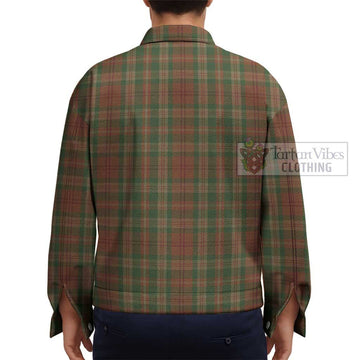 Pierce Tartan Unisex Lapel Cotton Jacket - Tartan Vibes Clothing