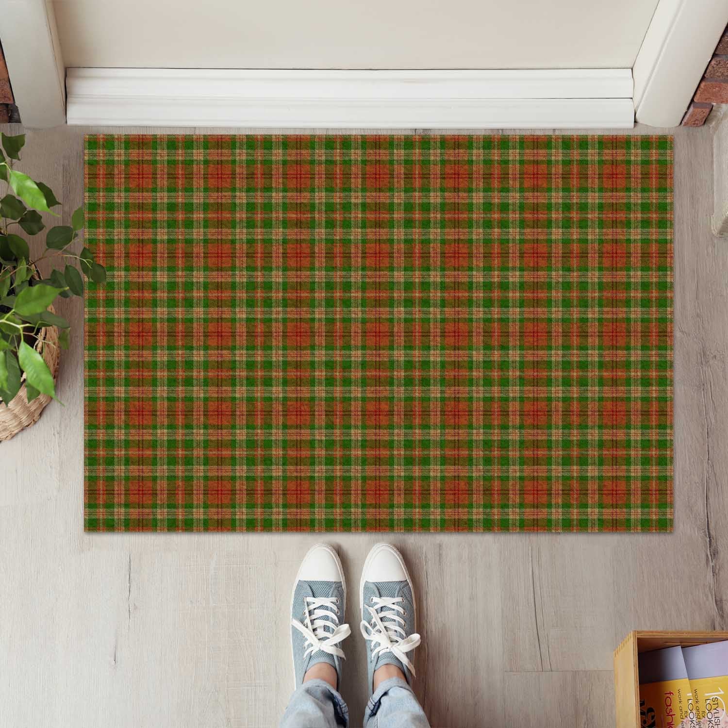 Pierce Tartan Rubber Doormat - Tartan Vibes Clothing