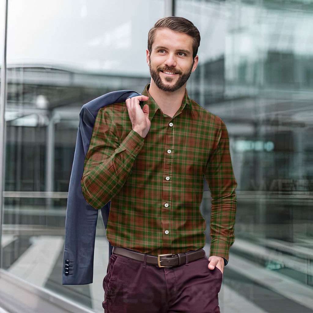 Pierce Tartan Long Sleeve Button Up Shirt - Tartan Vibes Clothing