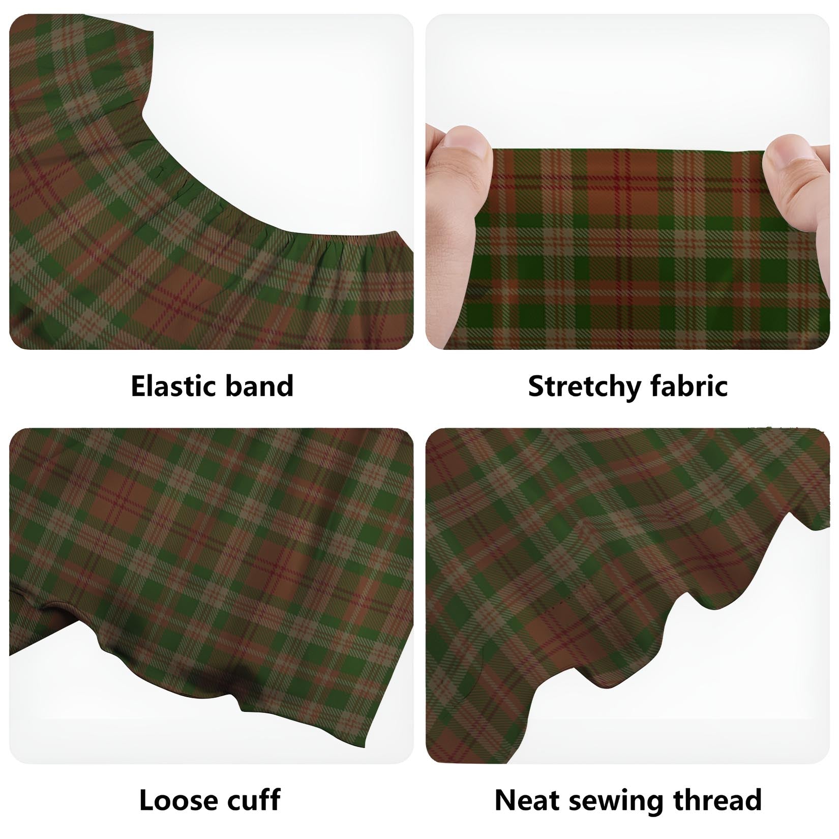 Pierce Tartan Off Shoulder Long Dress - Tartan Vibes Clothing