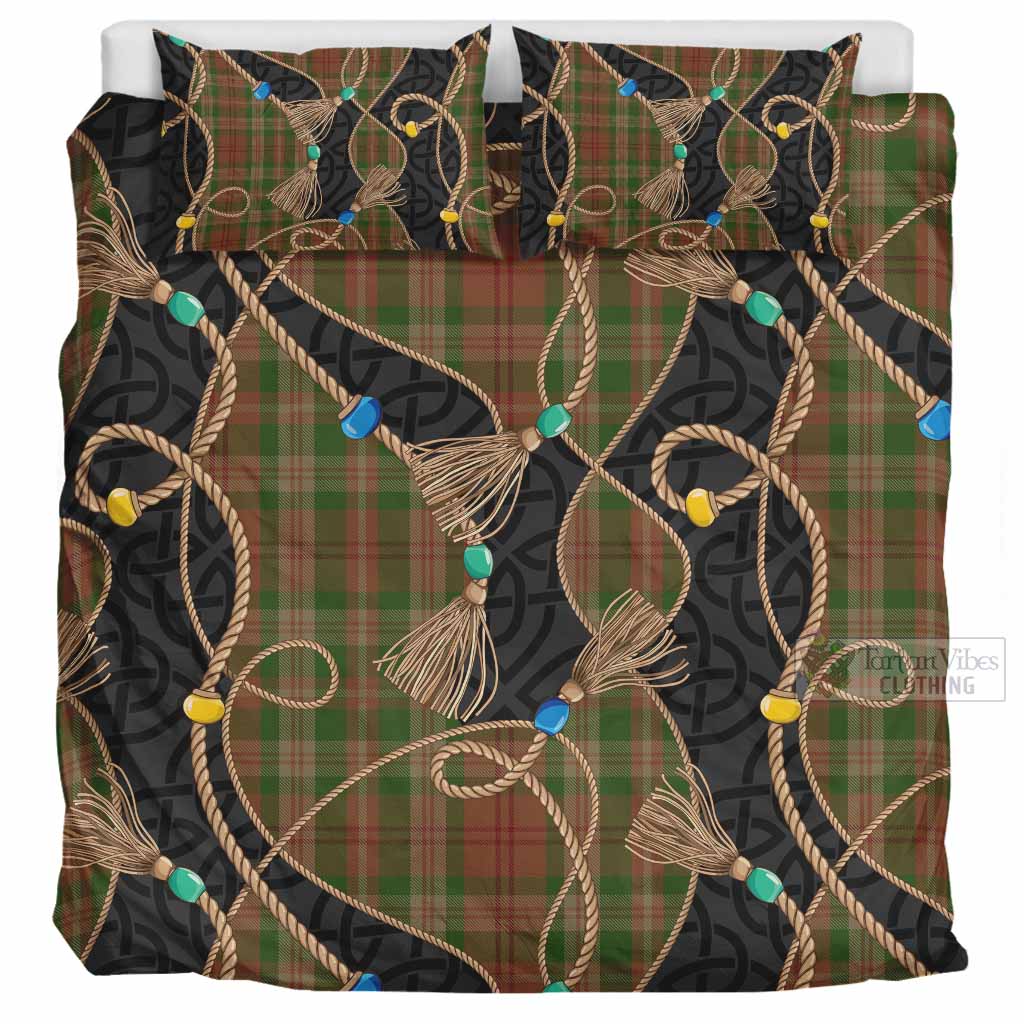 Pierce Scottish Tartan Twisted Ropes Stylized Bedding Set UK Bedding Set UK Super King 104*94 inch - Tartan Vibes Clothing