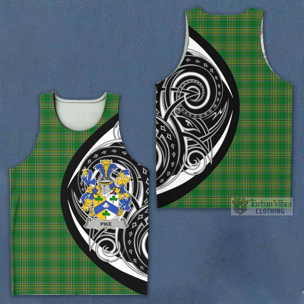 Tartan Vibes Clothing Pike Irish Clan Men's Tank Top Celtic Circle Style