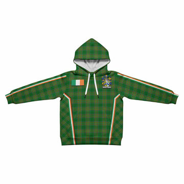 Pike Irish Clan Coat of Arm Tartan Kid Hoodie Flag Style